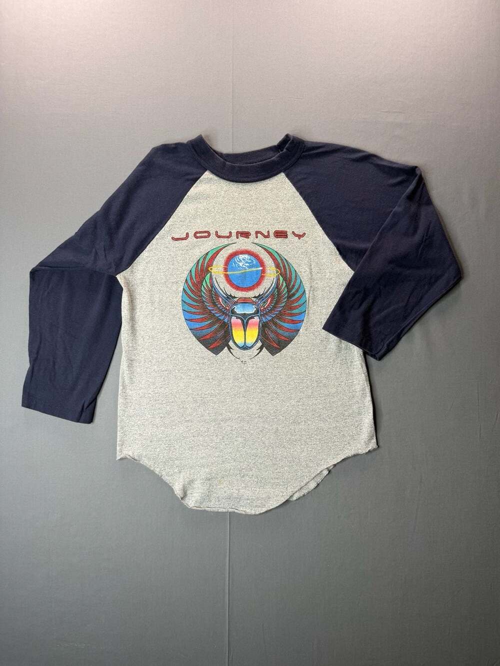 Vintage 1981 Journey Escape Tour Concert Raglan T-Shirt Men’s Small Original